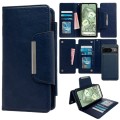 For Google Pixel 9 Multifunctional 7-Card Wallet Leather Phone Case(Royal Blue)