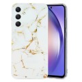 For Samsung Galaxy A05S IMD Marble Pattern TPU Phone Case(White)