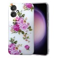 For Xiaomi Redmi 13C 4G Colored Drawing Pattern TPU Phone Case(Rose Flower)
