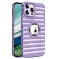 For iPhone 11 Pro Hollow Heat Dissipation MagSafe Magnetic PC Phone Case(Purple)