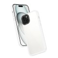 For iPhone 15 Plus Frame Two Color Lens Ring TPU Phone Case(Transparent)