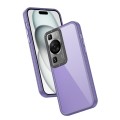 For Huawei P60 Frame Two Color Lens Ring TPU Phone Case(Purple)