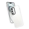For Samsung Galaxy S23+ 5G Frame Two Color Lens Ring TPU Phone Case(Transparent)