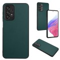 For Samsung Galaxy A53 5G R20 Leather Pattern Phone Single Case(Green)