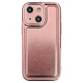 For iPhone 14 Electroplating Frosted TPU Phone Case(Rose Gold)