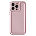 For iPhone 15 Pro Max Frosted Leather Texture TPU Phone Case(Pink)