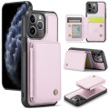 For iPhone 11 Pro JEEHOOD J05 Business Magnetic Style RFID Leather Phone Case(Pink)