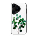 For Huawei Pura 70 Pro Colorful Painted Glass Phone Case(Sapling)