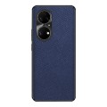 For Huawei P50 Cross Texture PU Leather Phone Case(Sapphire Blue)