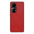 For Huawei P50 Cross Texture PU Leather Phone Case(Red)