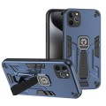 For iPhone 11 Pro Max Shockproof Holder Phone Case(Blue)