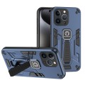 For iPhone 13 Pro Shockproof Holder Phone Case(Blue)