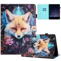 For iPad Pro 11 2024 Painted Litchi Leather Sewing Smart Tablet Case(Fox)