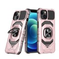 For iPhone 13 Magnetic Ring Holder Phone Case(Rose Gold)