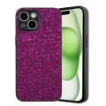 For iPhone 14 Plus Glitter Powder TPU Hybrid PC Phone Case(Purple)