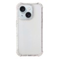 For iPhone 15 Plus Acrylic Color Point Transparent Phone Case(White)