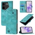 For Tecno Camon 20 / 20 Pro 4G Skin Feel Embossed Leather Phone Case(Green)