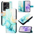 For Infinix Note 30 VIP PT003 Marble Pattern Flip Leather Phone Case(Green)