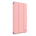 For iPad Air 11 2024 Mutural PC Hybrid TPU Leather Smart Tablet Case(Pink)