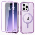 For iPhone 15 Pro Max Colorful MagSafe Magnetic PC + TPU Phone Case(Light Purple)