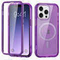For iPhone 12 Pro Colorful MagSafe Magnetic PC + TPU Phone Case(Dark Purple)