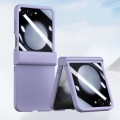 For Samsung Galaxy Z Flip6 Three Parts Integrated PC Skin Feel Shockproof Phone Case(Purple)
