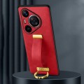 For Huawei Pura 70 Pro / 70 Pro+ SULADA PC + Leather Texture Skin Feel Shockproof Phone Case(Red)