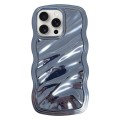 For iPhone 14 Pro Max Wave Plated PC Hybrid TPU Phone Case(Sierra Blue)