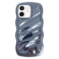 For iPhone 11 Wave Plated PC Hybrid TPU Phone Case(Sierra Blue)