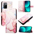 For Xiaomi Poco X3 GT PT003 Marble Pattern Flip Leather Phone Case(Rose Gold)