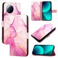 For Xiaomi Civi 3 PT003 Marble Pattern Flip Leather Phone Case(Pink Purple Gold)