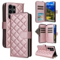 For Samsung Galaxy S23 Ultra 5G Crossbody Rhombic Zipper Tower Buckle Leather Phone Case with Lanyar
