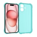 For iPhone 16 Water Ripple Fine Hole TPU Phone Case(Light Blue)
