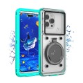 RedPepper 33ft 10m Underwater IP68 Waterproof Phone Case For Under 6.6 inch Phones(Blue)