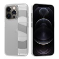For iPhone 12 Pro Silicone Wristband Holder Phone Case(Matte Clear)