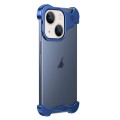 For iPhone 14 Plus Aromatherapy Alloy Frameless Phone Case(Blue)