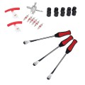 22 in 1 Car / Motorcycle Tire Repair Tool Spoon Tire Spoons Lever Tire Changing Tools with Red Tyre