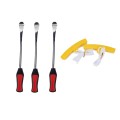 5 in 1 Car / Motorcycle Tire Repair Tool Spoon Tire Spoons Lever Tire Changing Tools with Yellow Tyr