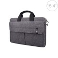 ST08 Handheld Briefcase Carrying Storage Bag without Shoulder Strap for 15.4 inch Laptop(Grey)