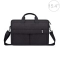 ST08 Handheld Briefcase Carrying Storage Bag with Shoulder Strap for 15.4 inch Laptop(Black)