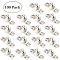 100 PCS M16 304 Stainless Steel Hole Tube Clips U-tube Clamp Connecting Ring Hose Clamp