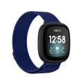 For Fitbit Versa 3 Milanese  Watch Band, Size:L 230mm(Blue)