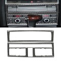 Car Carbon Fiber Air Conditioning Adjustment Panel Decorative Sticker for Audi Q7 2008-2015, Left an