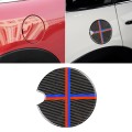 Red Blue Color Car Fuel Tank Cover Carbon Fiber Decorative Sticker for BMW Mini Cooper R50 / R52 / R