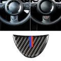 Red Blue Color Car Steering Wheel Carbon Fiber Decorative Sticker for BMW Mini R53 / R55 / R57 / R58