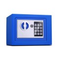 17E Home Mini Electronic Security Lock Box Wall Cabinet Safety Box without Coin-operated Function(Bl