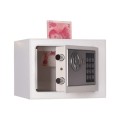 17E Home Mini Electronic Security Lock Box Wall Cabinet Safety Box with Coin-operated Function(White