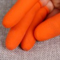 100pcs / Pack Antistatic Antislip Durable Fingertips Latex Protective Gloves, Size: L, 2.8*6.5cm(Ora