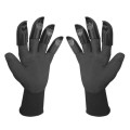 A Pair Latex Gloves with Claws ABS Plastic Gloves for Digging and Planting(Black)