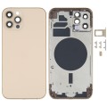 Back Housing Cover with SIM Card Tray & Side  Keys & Camera Lens for iPhone 12 Pro(Gold)